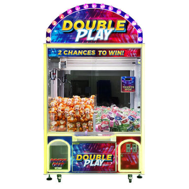 Double Play Toy Claw Machine Front View
