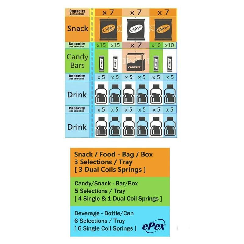 Epex G424 Combo Snack and Drink Vending Machine