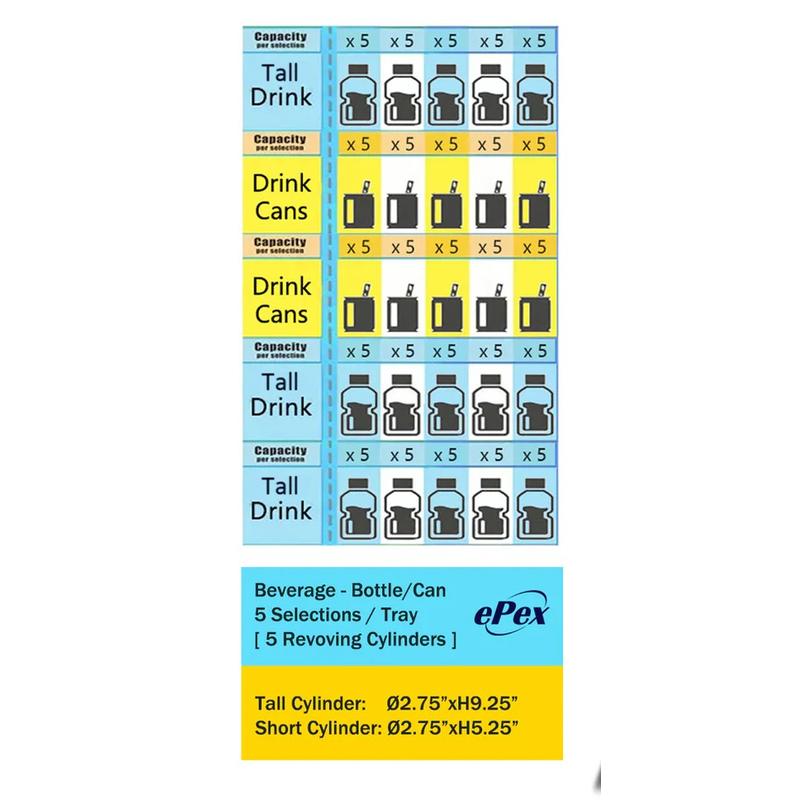 Epex R636D3 Cashless Drink Vending Machine