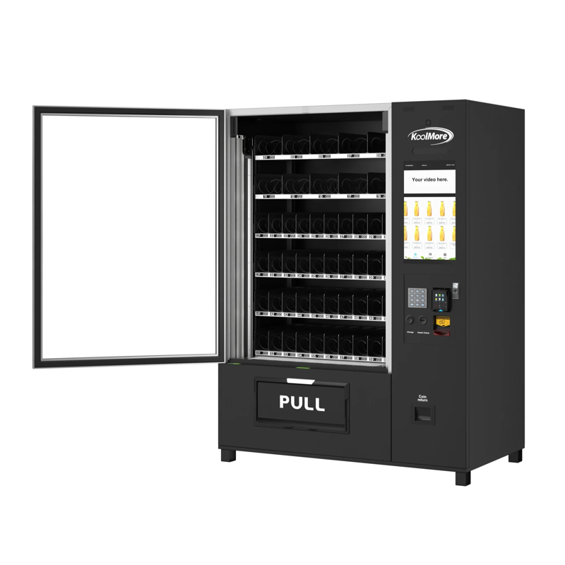 KoolMore Refrigerated Combo Snack and Drink Vending Machine - 66 Slot - Touch Display